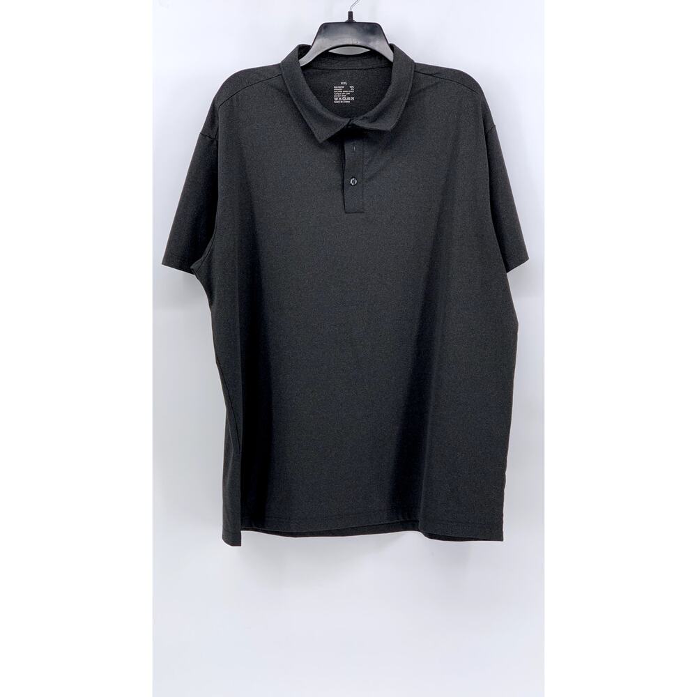 UNBRANDED Men's Charcoal Gray Short Sleeve Regular Fit Polo Shirt SZ 2XL